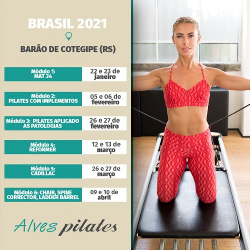 Curs pilates Barao de Cotegipe 2021 Curso pilates Barão de Cotegipe Erechim Passo Fundo 2021