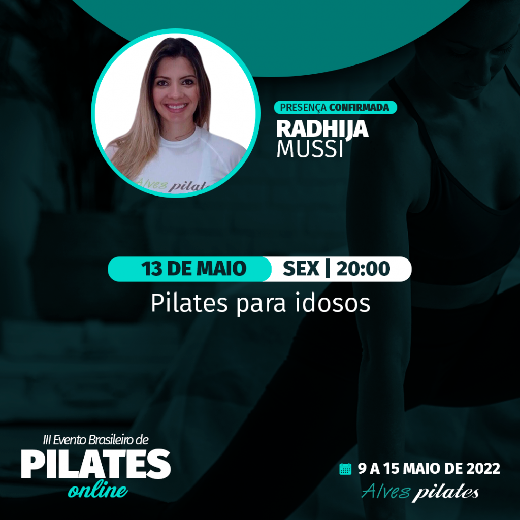 Evento Brasileiro de Pilates Online Radhija Mussi
